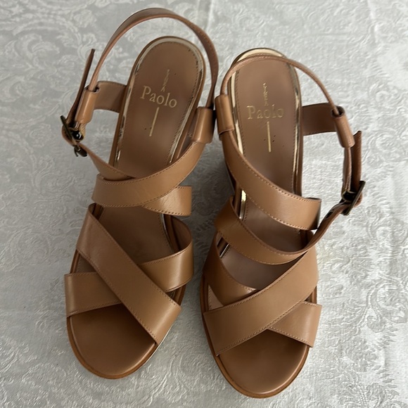 Lines Paolo Women Wedge Heels Size 9.5 M - Picture 8 of 17